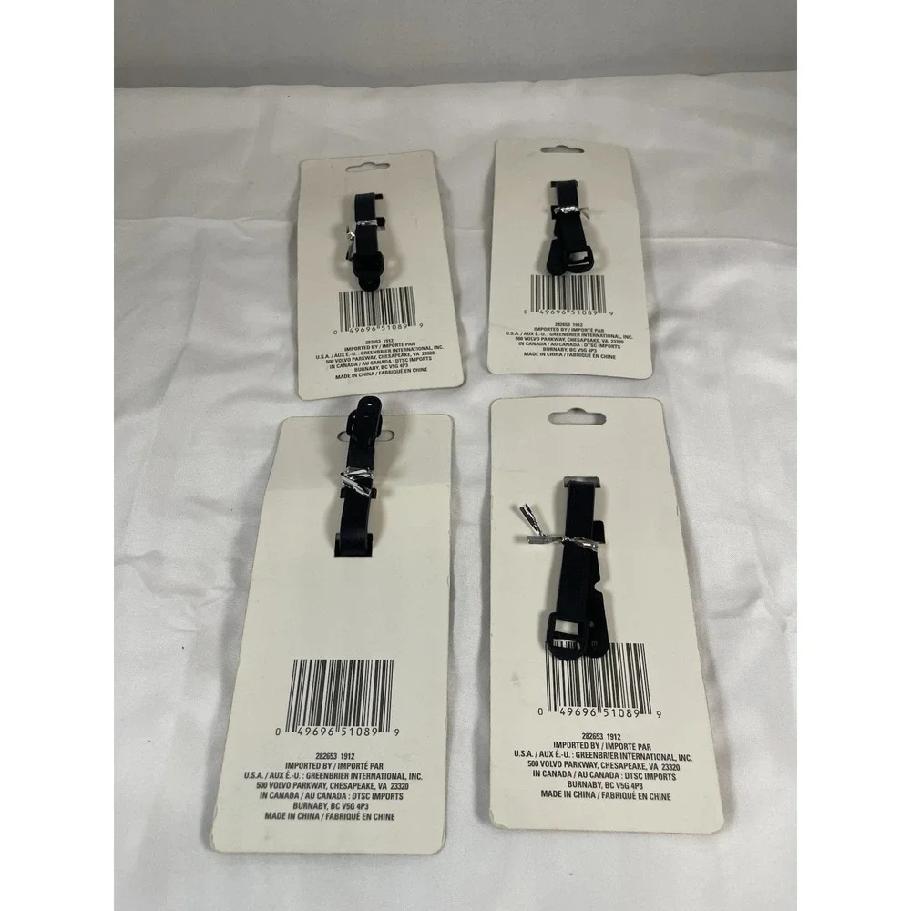Lot of‎ 4 Bon Voyage Luggage Tags Cruise Ship Theme Yellow Blue Travel ID Tags